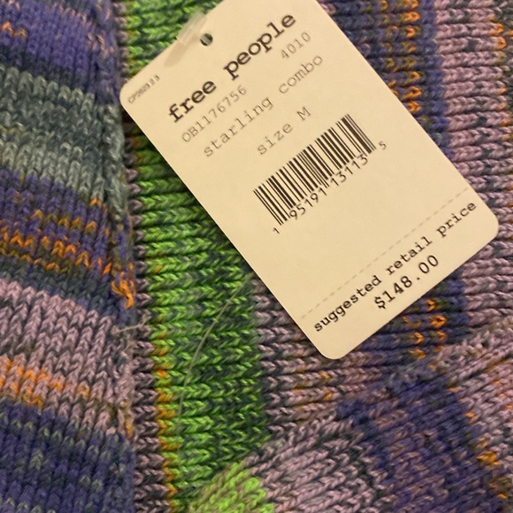 Free People Easy Street Space Dye Sweater Brand New Oversized M - Picture 6 of 6